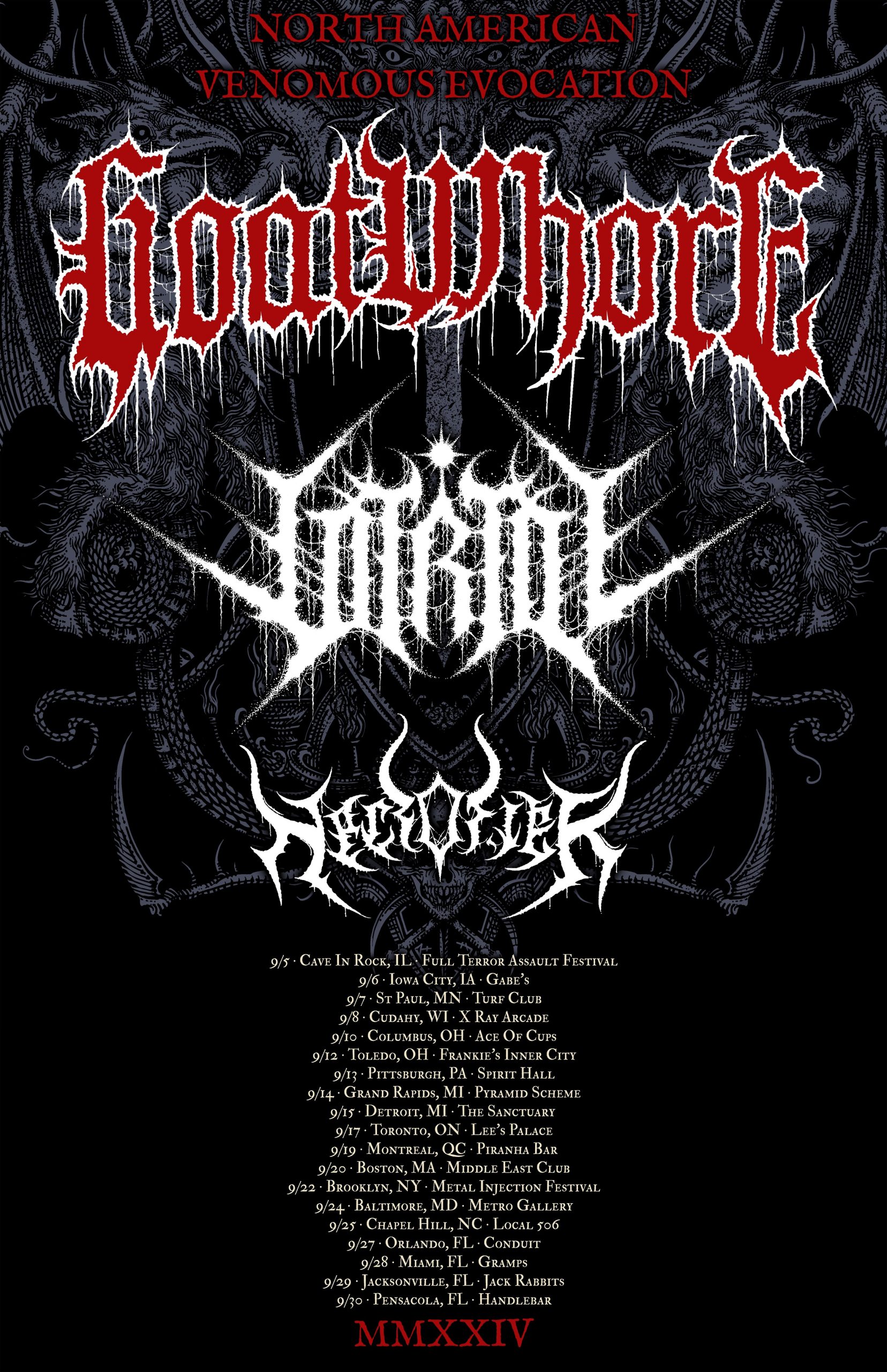 Goatwhore tour 2024 scaled